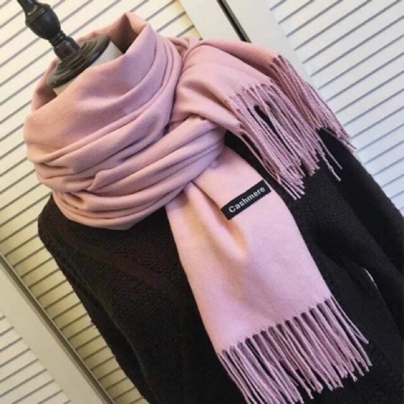 Khăn choàng cashmere các màu trơn