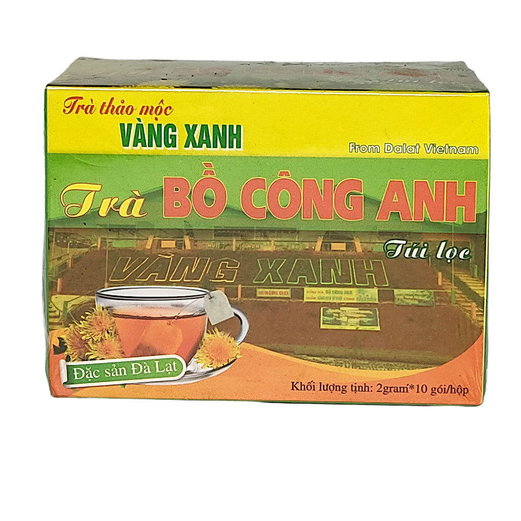 Trà thảo mộc túi lọc Bồ công anh hiệu Vàng Xanh đặc sản Đà Lạt