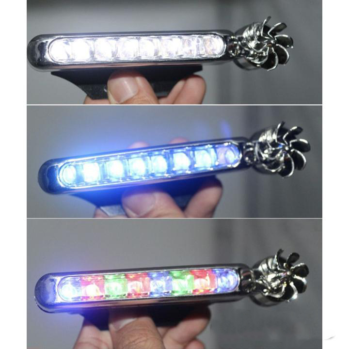 Bộ 2 Đèn Led Xe Máy - Đèn Led Năng Lượng Gió Trang Trí Xe Gắn Được Cho Xe Máy Và Ô tô ,Không Cần Nguồn Điện , Dễ Dàng Lắp Đặt