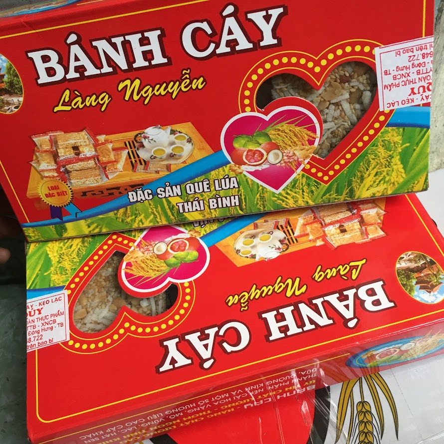 Bánh cáy Làng Nguyễn Thái Bình hộp 350g
