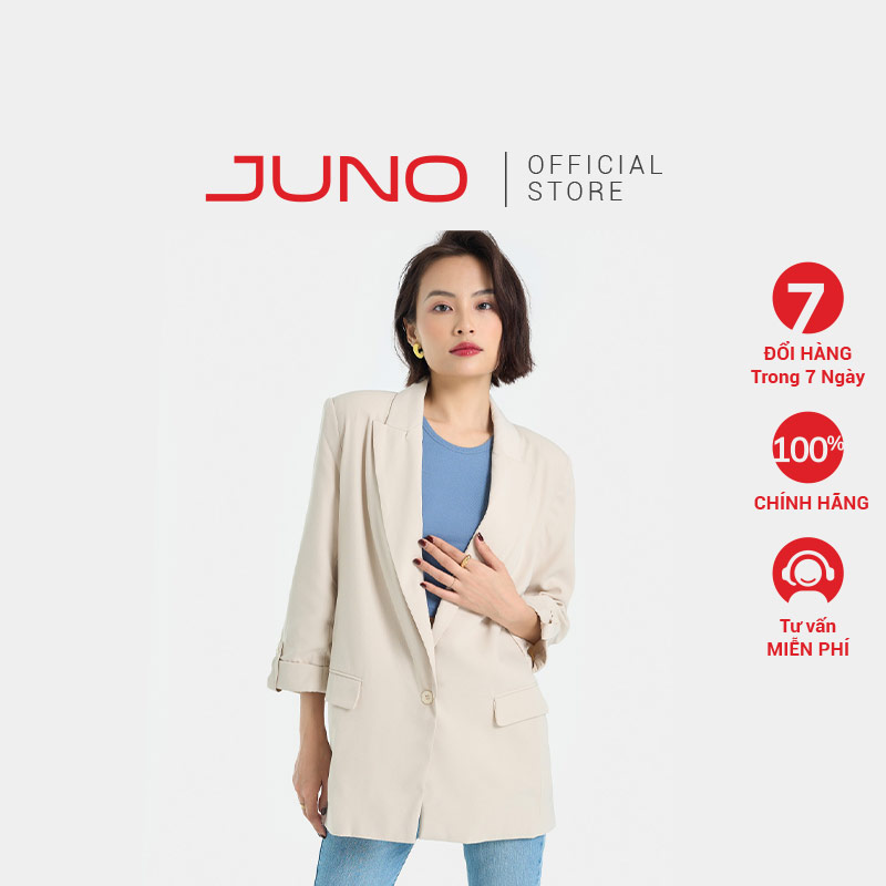 Áo khoác blazer nữ thời trang juno dáng oversized cơ bản jnkhc010