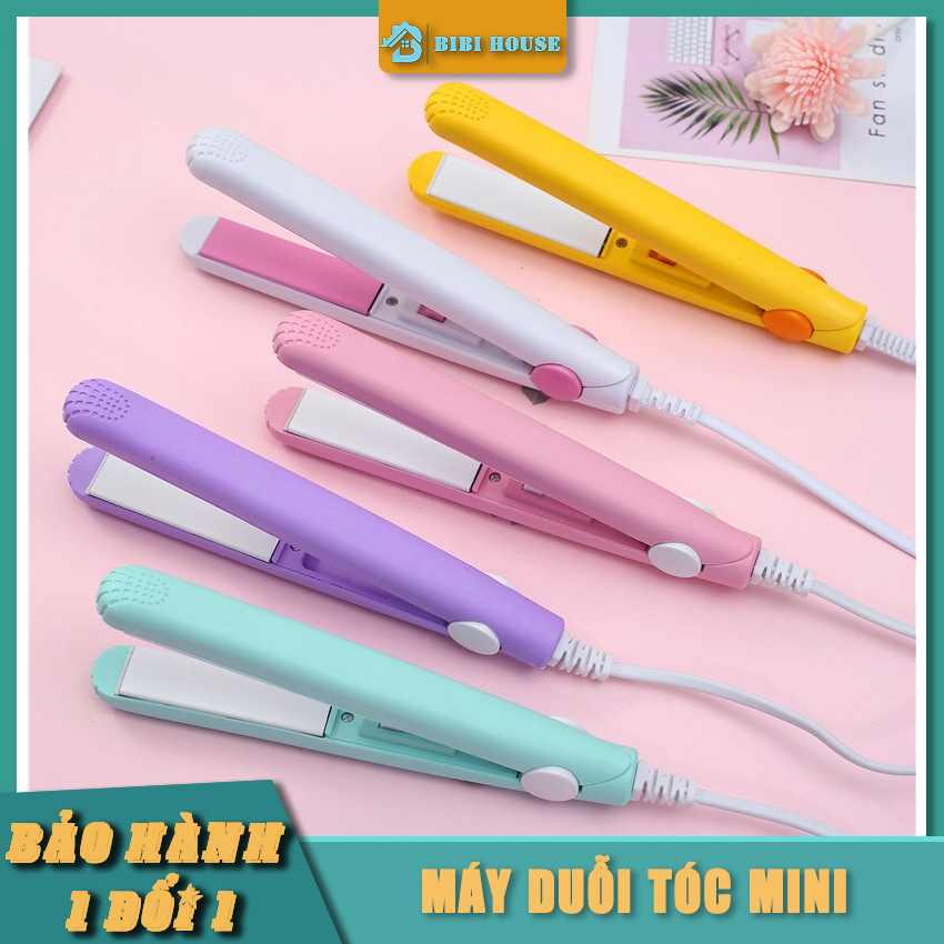 Máy Duỗi Tóc, Máy Uốn Tóc Mini BIBI HOUSE - Máy Duỗi Tóc, Uốn Tóc Nhỏ Gọn, Tiện Lợi, Tặng Kèm Hộp Đựng Xinh Xắn