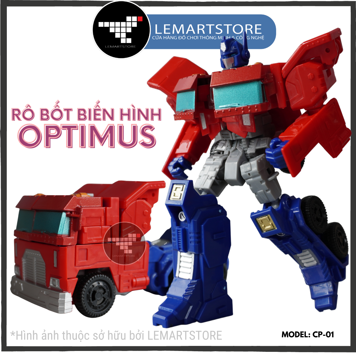 Optimus Prime Robot biến hình thay đổi hình dạng sang ô tô đồ chơi TRANSFOMRER nhiều phiên bản từ LEMARTSTORE