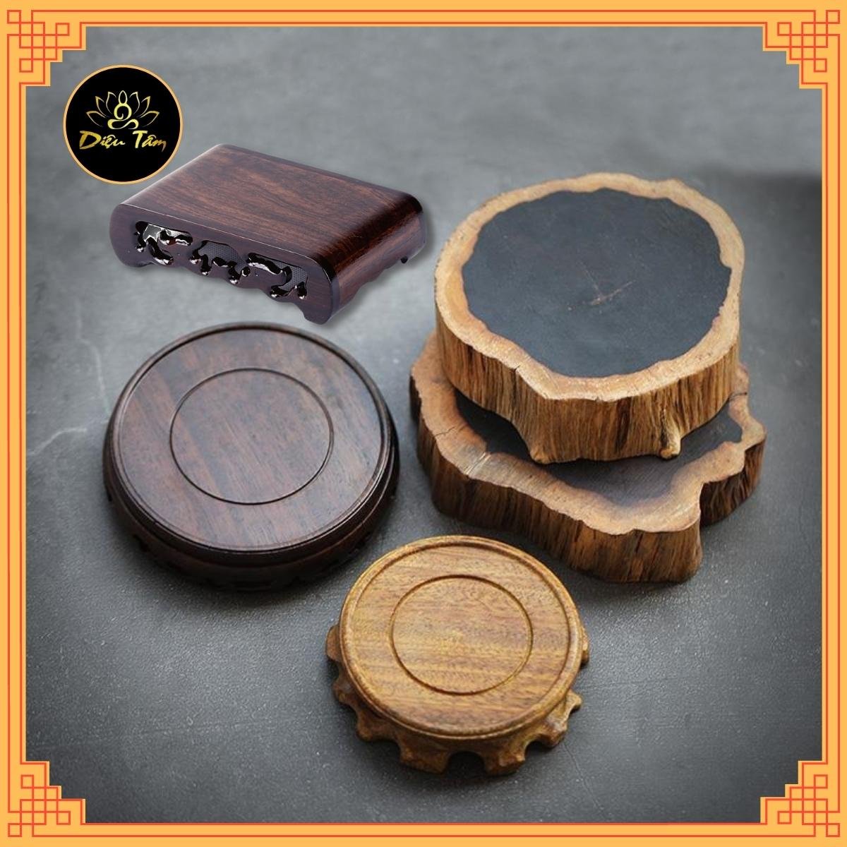Đôn gỗ đế gỗ thờ cúng , lư xông trầm ,đặt tượng thờ, chậu cây, vật phẩm phong thủy