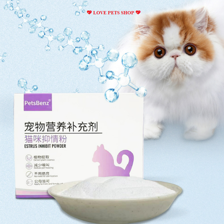 Bột xoa dịu cảm xúc cho Mèo thời kỳ động dục - Love Pets Shop