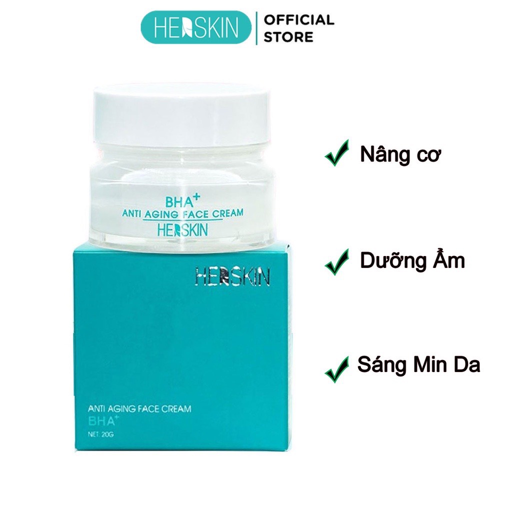 Chính hãng- Kem Face HERSKIN Nâng Cơ Dưỡng Trắng Da Ngừa Lão Hóa Princess White 20gr