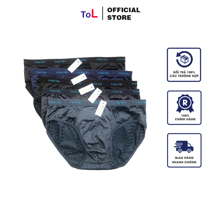 (4 Quần) (Lưu Ý: Chtr Đổi Xu - Muốn Đổi Size Inbox Shop) Quần Lót Nam Muji Xuất Nhật Cao Cấp , Thiết Kế Lỗ Thông Hơi Giúp Thoáng Khí, Chất Vải Cao Cấp Co Giãn Tốt