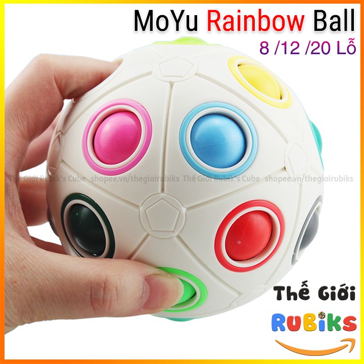 Moyu magic rainbow ball 8/12/20 lỗ - đồ chơi rubik biến thể yj magic rainbow ball rubic cube