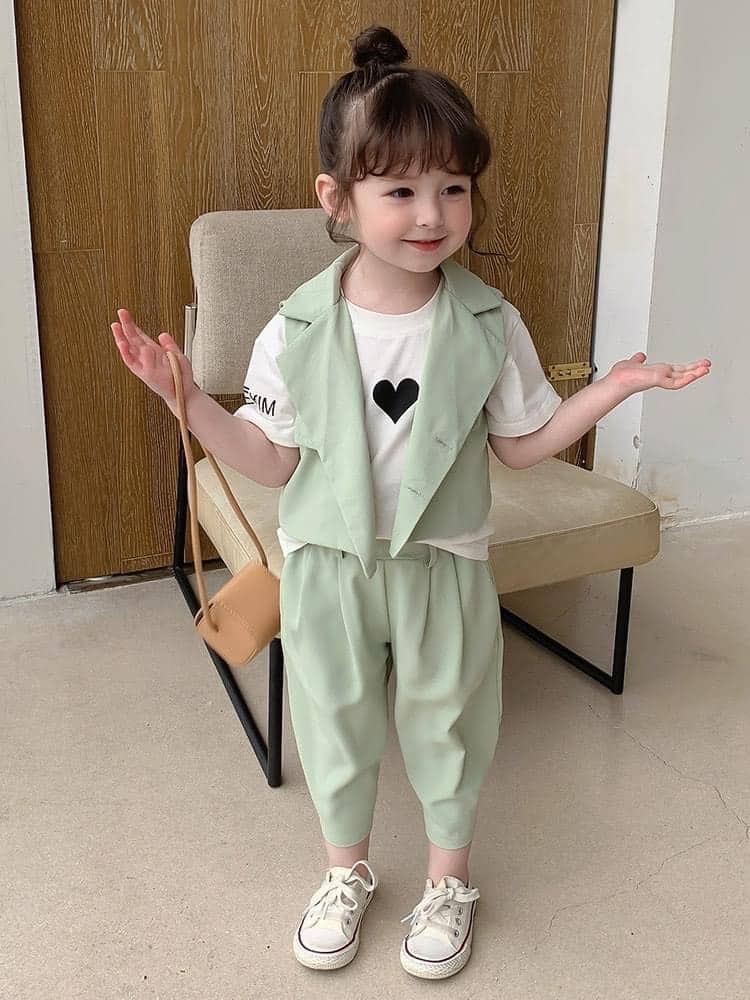 Bộ vest gile cho bé gái 10-20kg