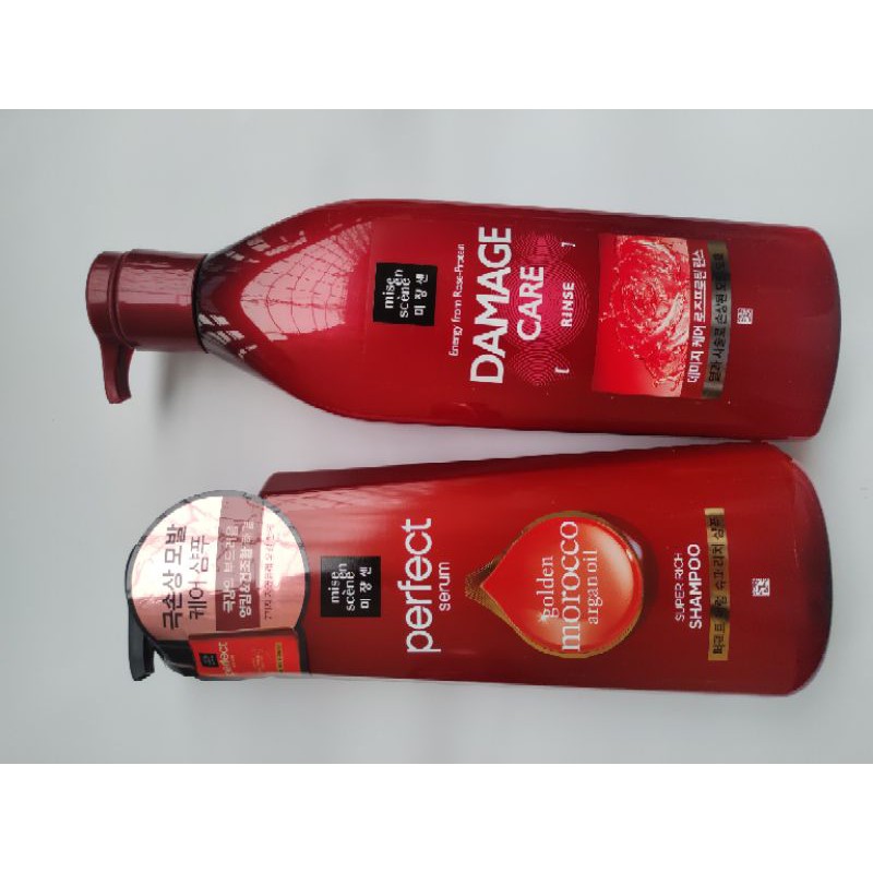 Dầu xả Mise En Scene đỏ 680ml Mise En Scene Damage Care Shampoo Sleek & Smooth