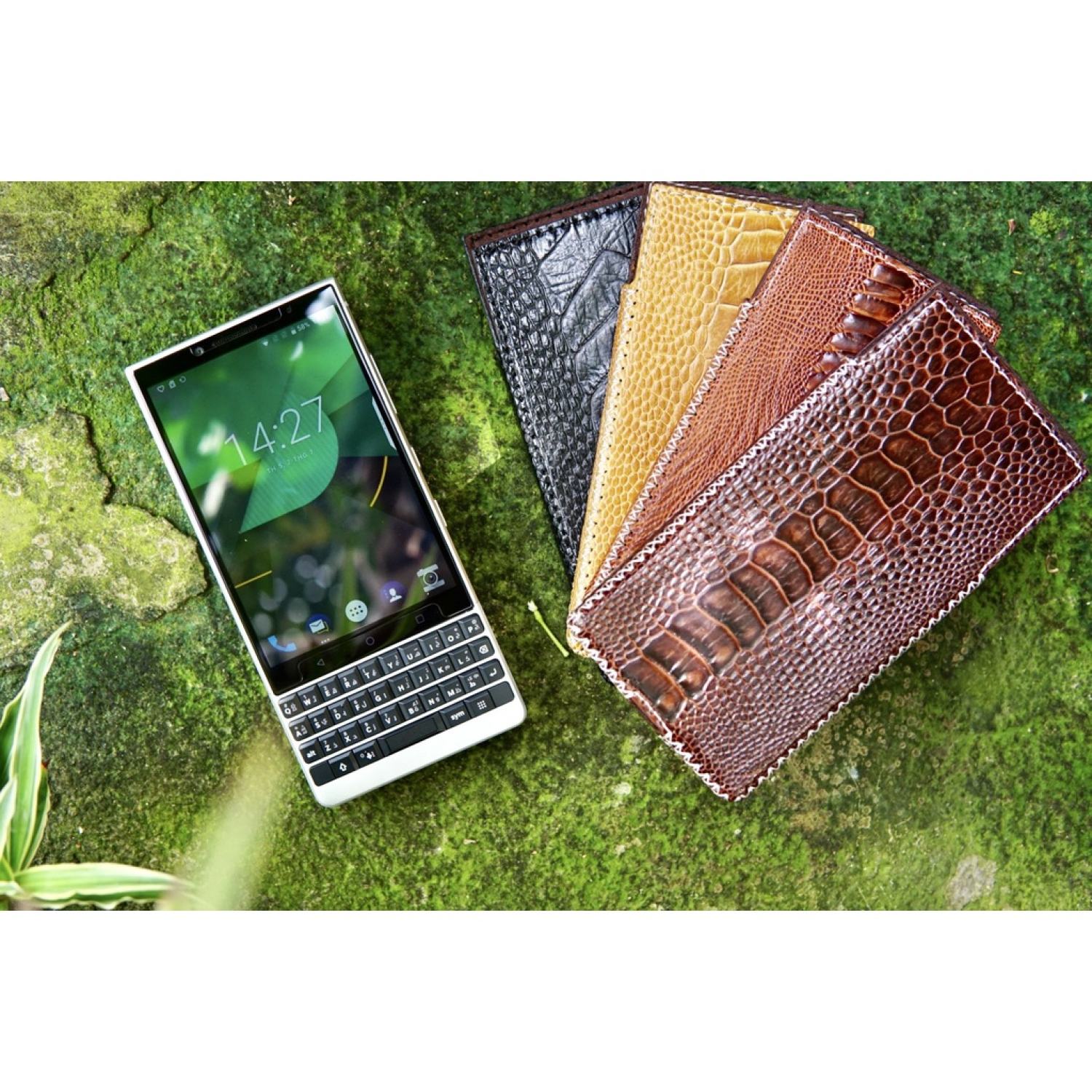 Bao da đà điểu blackberry key 2