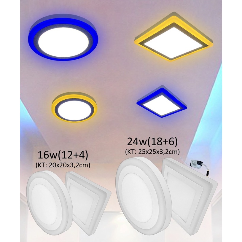 Đèn led ốp trần 6w, 18w, 24w. đèn led trang trí, ốp nổi.