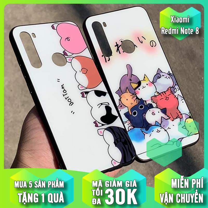 Ốp lưng cho Xiaomi Redmi Note 8 gương hình Mèo