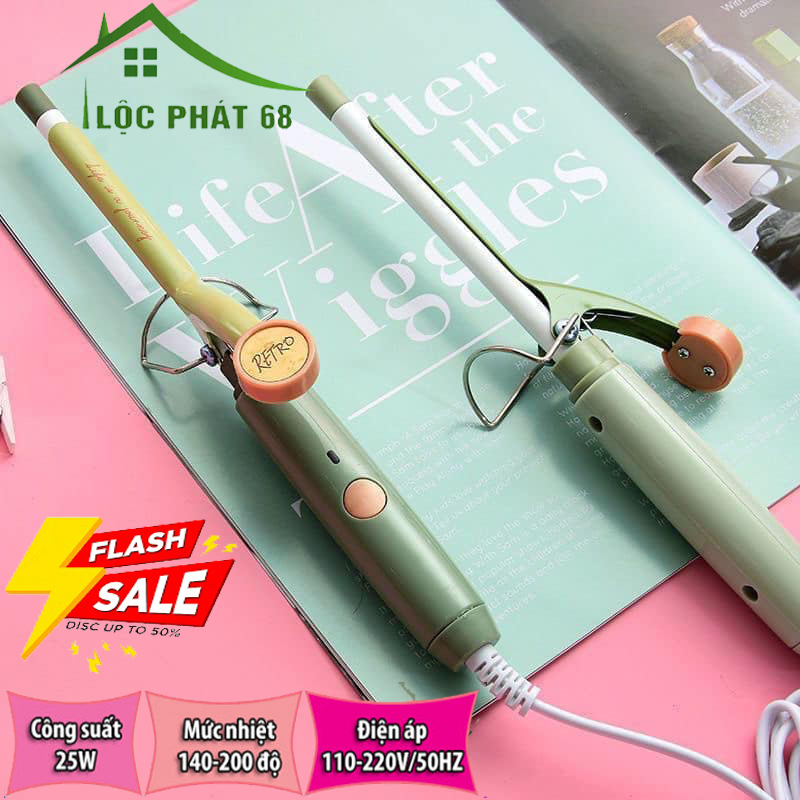 Máy uốn tóc mini không dây làm xoăn tự động, máy làm tóc xoăn mini đa năng, máy uốn tóc xoăn tự động nhỏ gọn đa chức năng, máy uốn tóc gợn sóng, may lam toc xoăn, may uon toc xoan tu dong, máy kẹp tóc, máy duỗi tóc - Lộc Phát 68