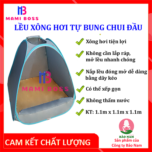 [HCM]LỀU XÔNG HƠI TỰ BUNG CHUI ĐẦU MAMI BOSS - MÀU NGẪU NHIÊN