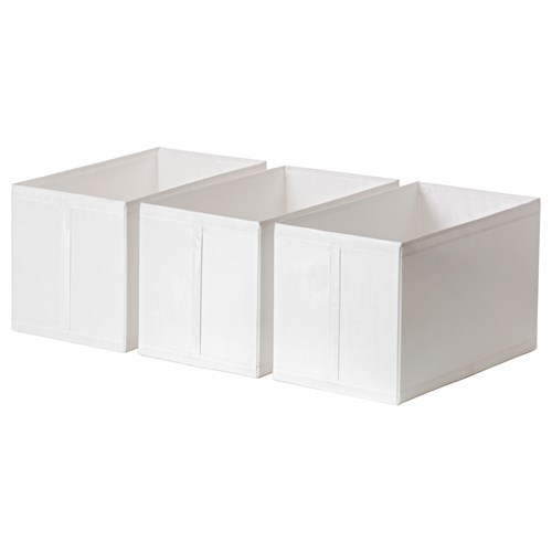 Loại dài- bộ 3 hộp đựng đồ ikea skubb 31x55x33 cm