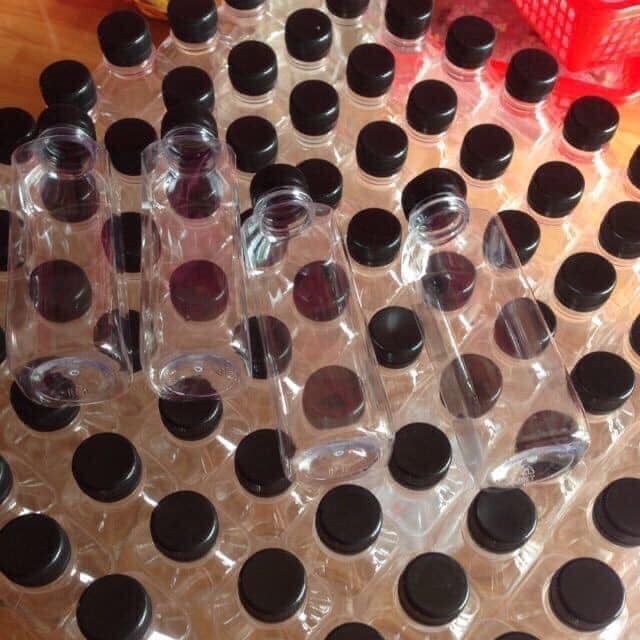 Combo 50 chai nhựa 350ml - chai nhựa đựng trà sữa