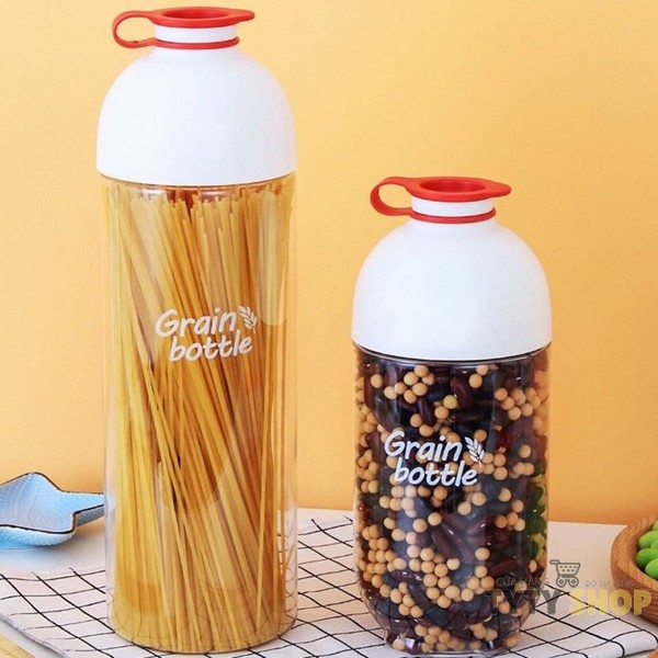 Hộp bảo quản thực phẩm, hộp đựng ngũ cốc lock&lock grain bottle dung tích 1l inl312 1.6l inl313 - hàng chính hãng