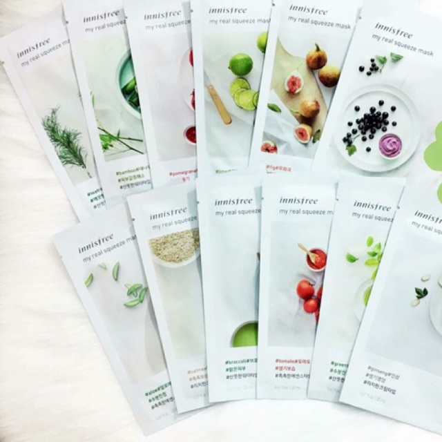 10 mặt nạ giấy innisfree hàn quốc bất kỳ loại dày hàng cao cấp