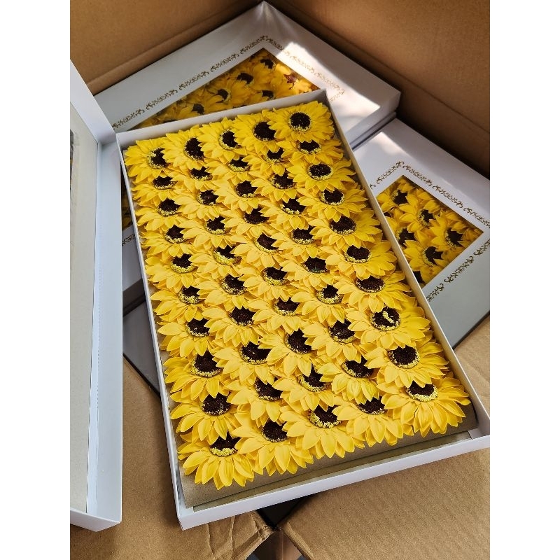 🌼Sỉ Lẻ🌼 Hộp 50 đầu hoa sáp hướng dương