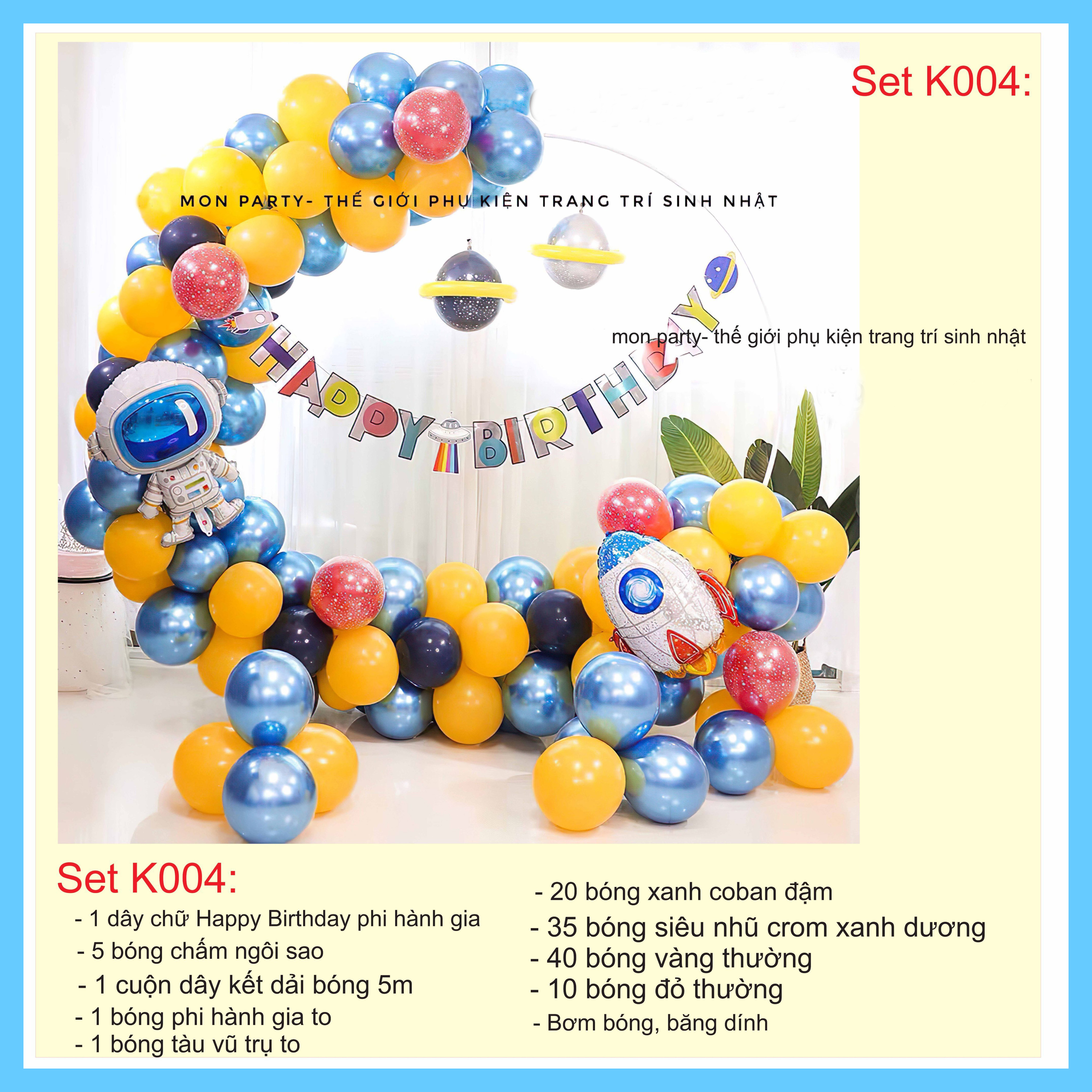 Set bóng trang trí sinh nhật cho bé gái bé trai kèm khung tròn, set trang trí tone màu pastel đẹp, trang trí sinh nhật
