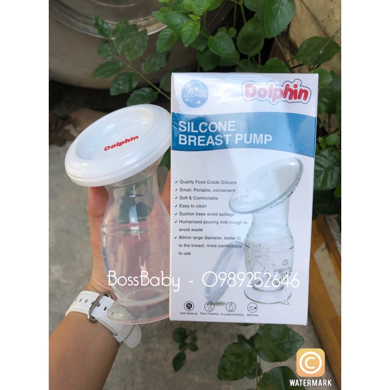 Cốc Hút Và Hứng Sữa Silicone Dolphin