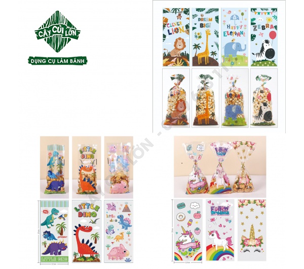 Set 50 túi kiếng 12.5x27cm