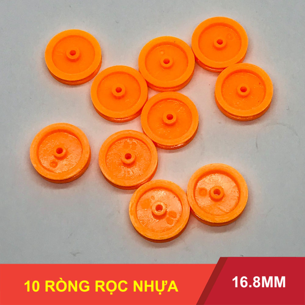 [HCM]10 ròng rọc nhựa 2x16.8mm trục 2mm đường kính 16.8mm - LK0156