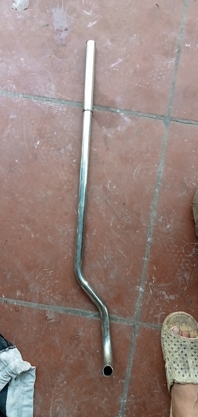 Cổ pô innox đặt theo yêu cầu. Inox 304, phi 22, dày 1.5mm