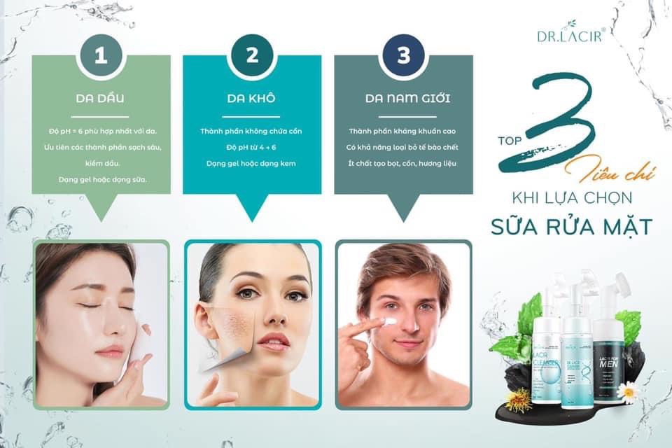 Sữa rửa mặt sáng da dịu nhẹ cho da nhạy cảm lamer dr.lacir 150ml