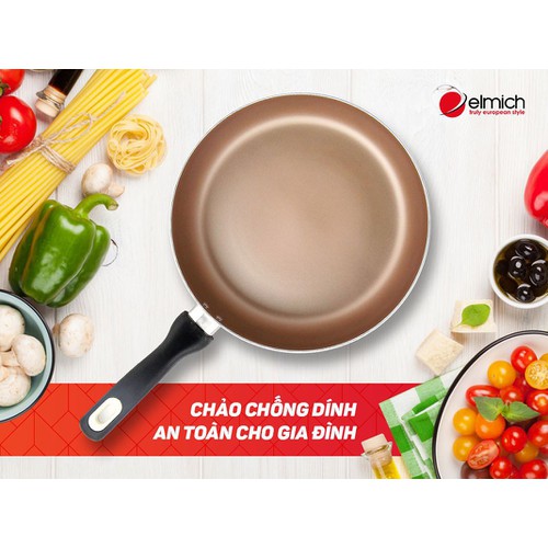 Chảo chống dính cao cấp đáy từ elmich 24cm el7103 - el7103
