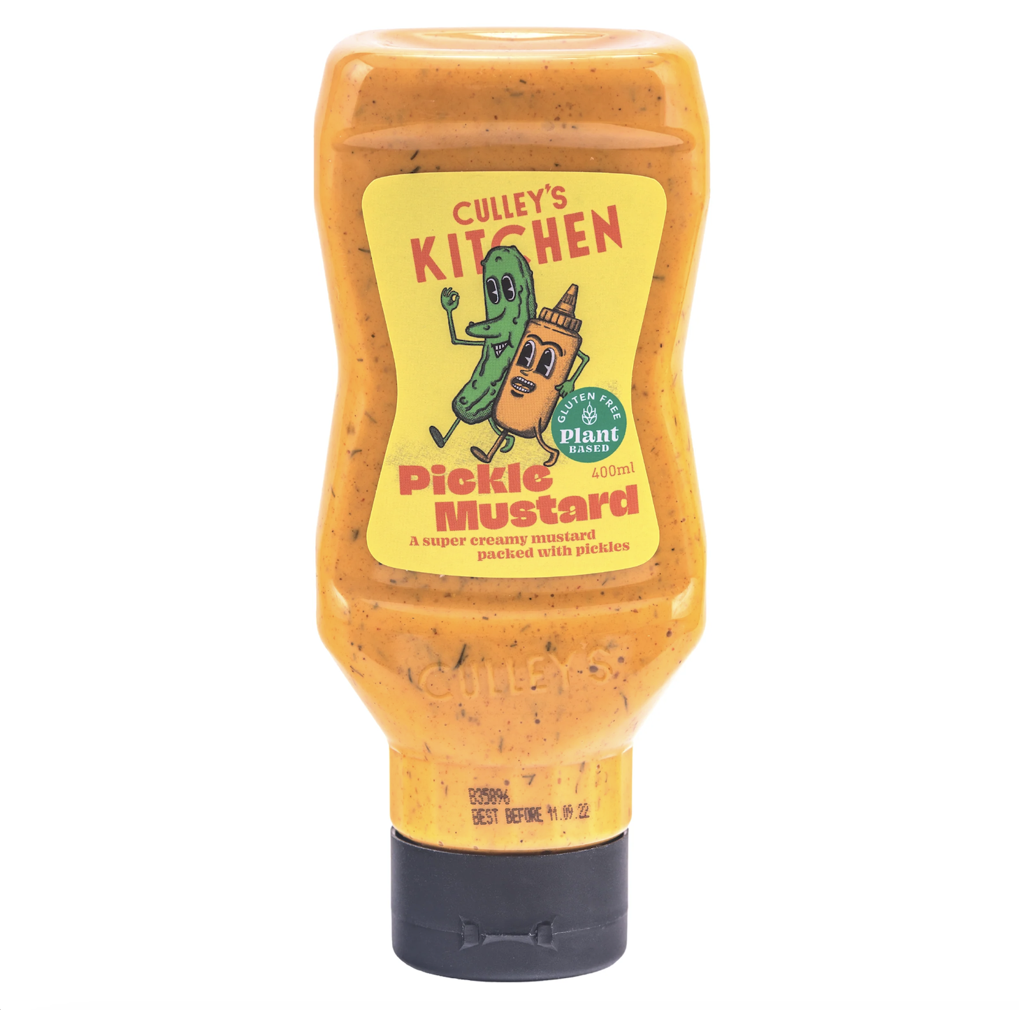 Mù tạt – dưa chuột muối culley's kitchen pickle mustard, thuần thực vật plant based, gluten free, 400ml