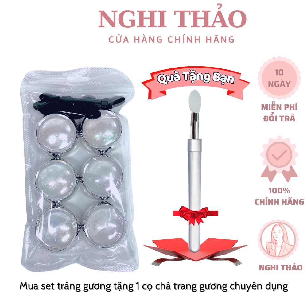 Tráng gương ngọc trai set 6 hũ