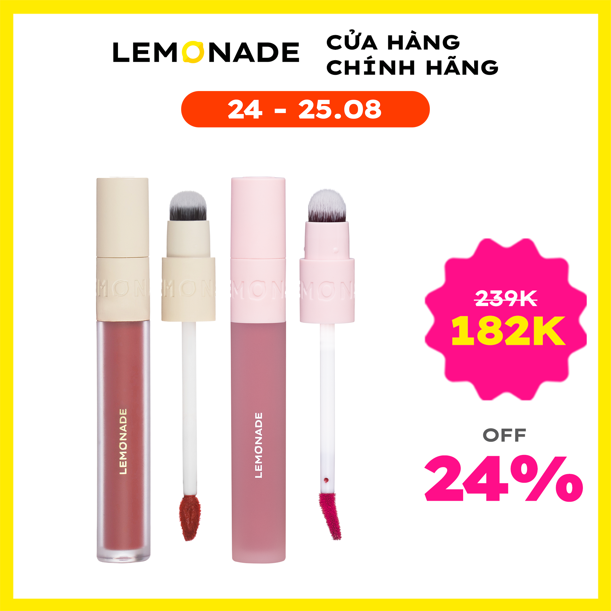 Son kem mịn lì thuần chay Lemonade Perfect Couple Lip 3.5g