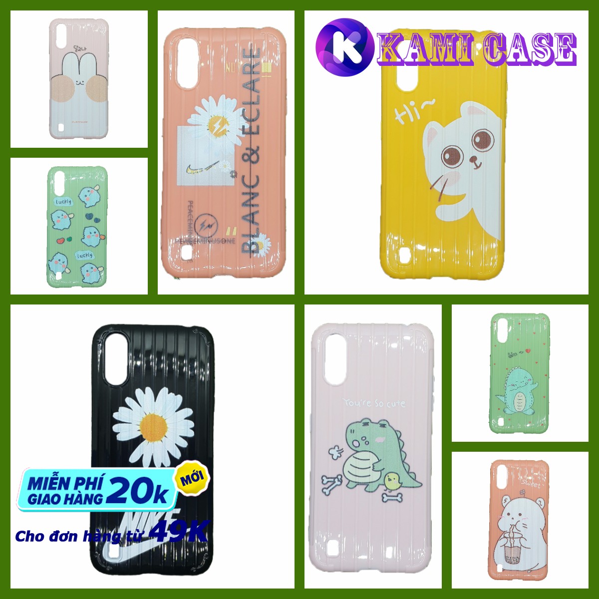 Ốp dẻo vali samsung a01