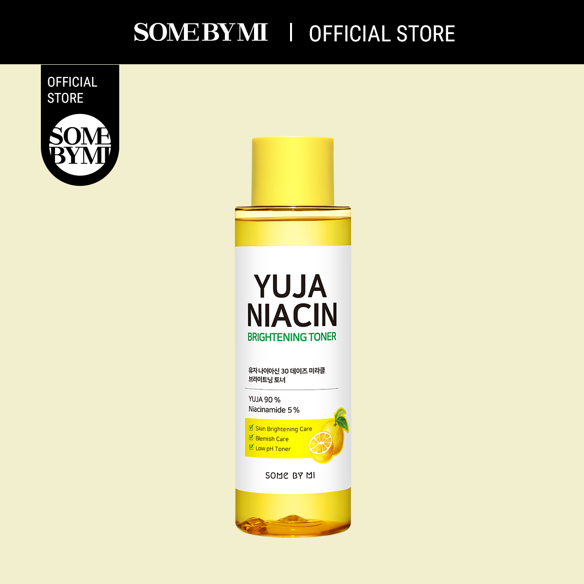 [DATE T10/2024] Nước hoa hồng chiết xuất quả Yuja Some By Mi Yuja Niacin 30 Days Miracle Brightening Toner 150ml hỗ trợ dưỡng sang và làm đều màu da