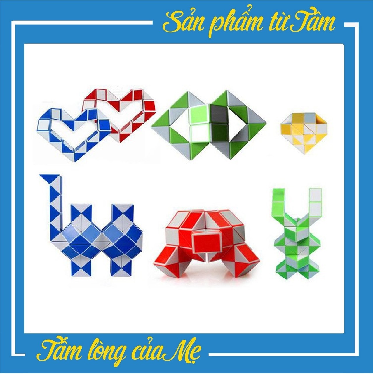 Rubik dây biến thể cao cấp snake qiyi twist puzzle rắn 24 khúc