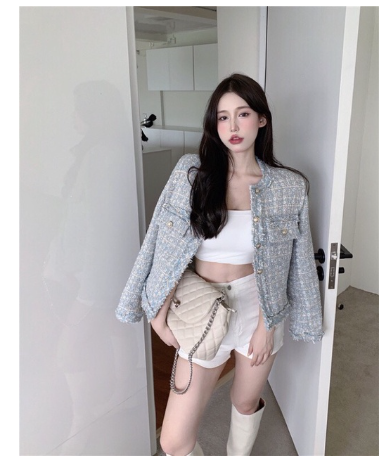 Áo dạ khoác Tweed ziczac cao cấp