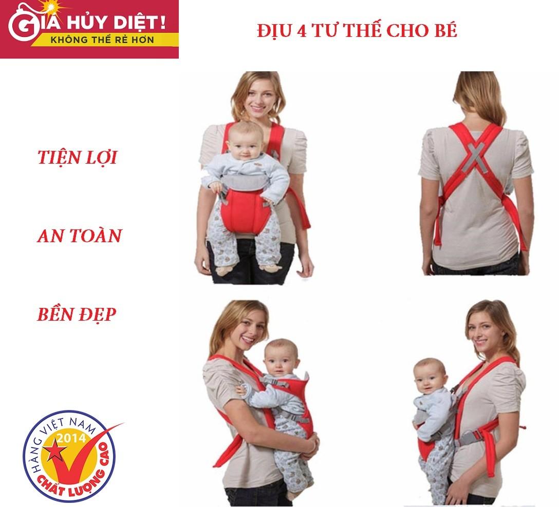Đai Địu Em Bé 4 Tư Thế Cao Cấp, Tiện Dụng, Đai Đeo An Toàn Cho Bé, Đai Địu 4 Tư Thế Cho Em Bé Cao Cấp. Giúp Các Mẹ Có Thể Chăm Sóc Con Mình Dễ Dàng Hơn.