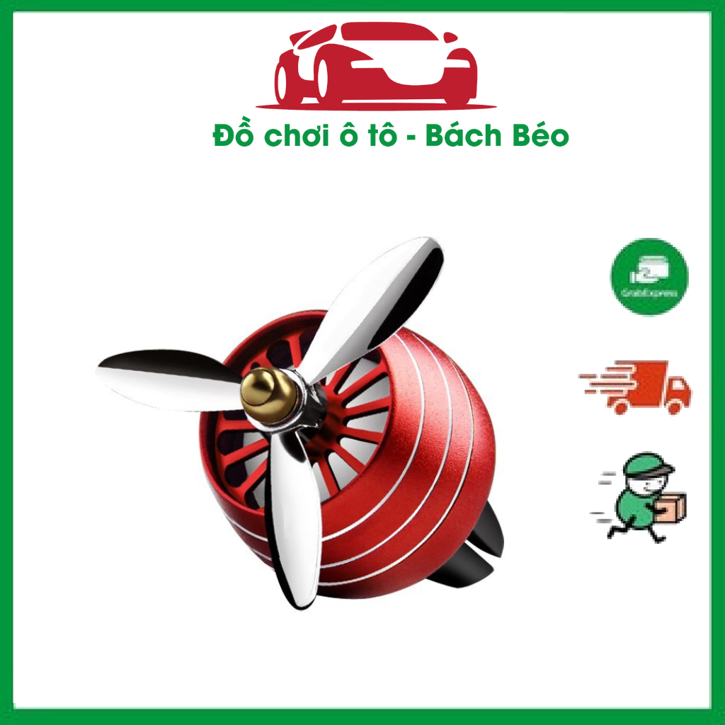 Sáp thơm nước hoa ô tô kẹp khe gió hình cánh quạt động cơ máy bay - quạt sáp thơm gài cửa gió điều hoà ô tô