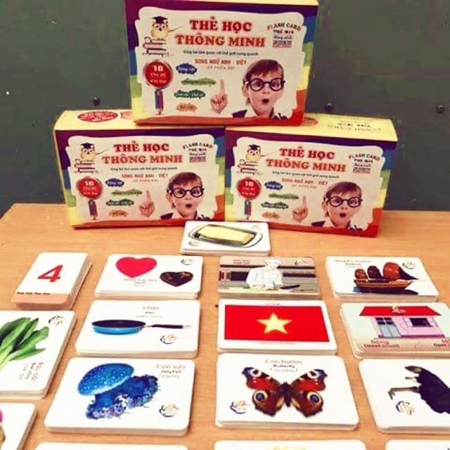 Khuyến mãi sốc bộ thẻ flash card glen doman 416 thẻ 16 chủ đề - thẻ nhỏ