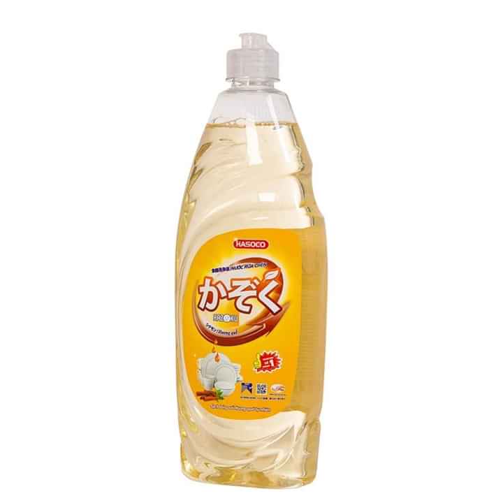 Nước rửa bát hasoco kazoku 750g, hương quế