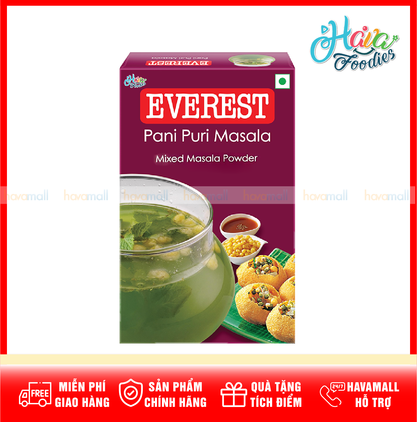 Bột gia vị ấn độ làm bánh pani puri – everest masala 100g