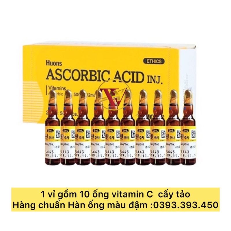Vỉ 10 Ống Vitamin C - Cấy Tảo Trong Spa , Tmv