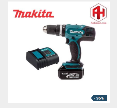 Máy khoan pin Makita 18V DHP453SFX8 đa chức năng từ khoan tường gỗ thép cho đến vặn ốc vít các loại