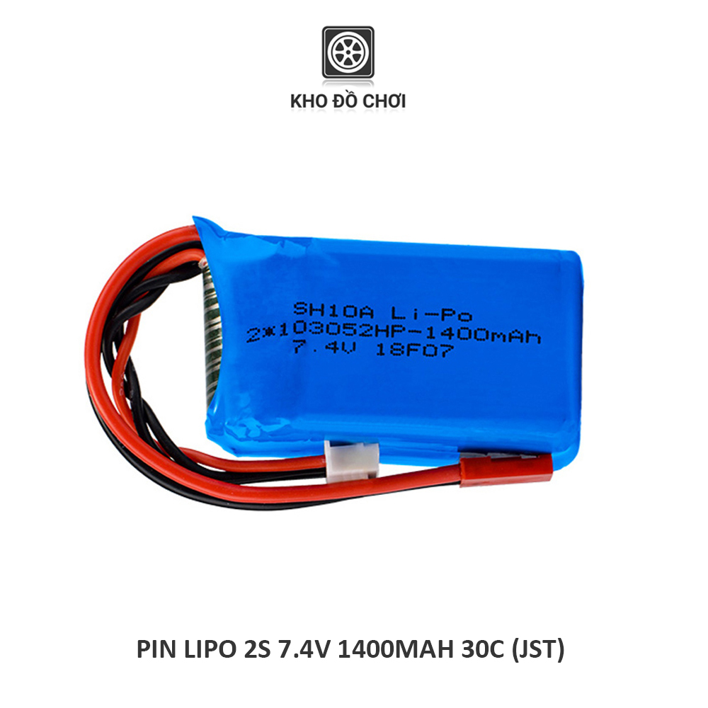 Pin lipo 2s 1400mah 7.4v 30c