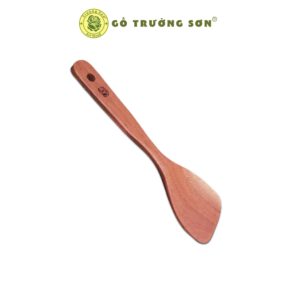 [HCM]Muỗng Xới Cơm Cán Dài Cỡ Trung - Vá Gỗ S2 Xà Cừ  - Đồ Gỗ Nhà Bếp Thương Hiệu Trường Sơn