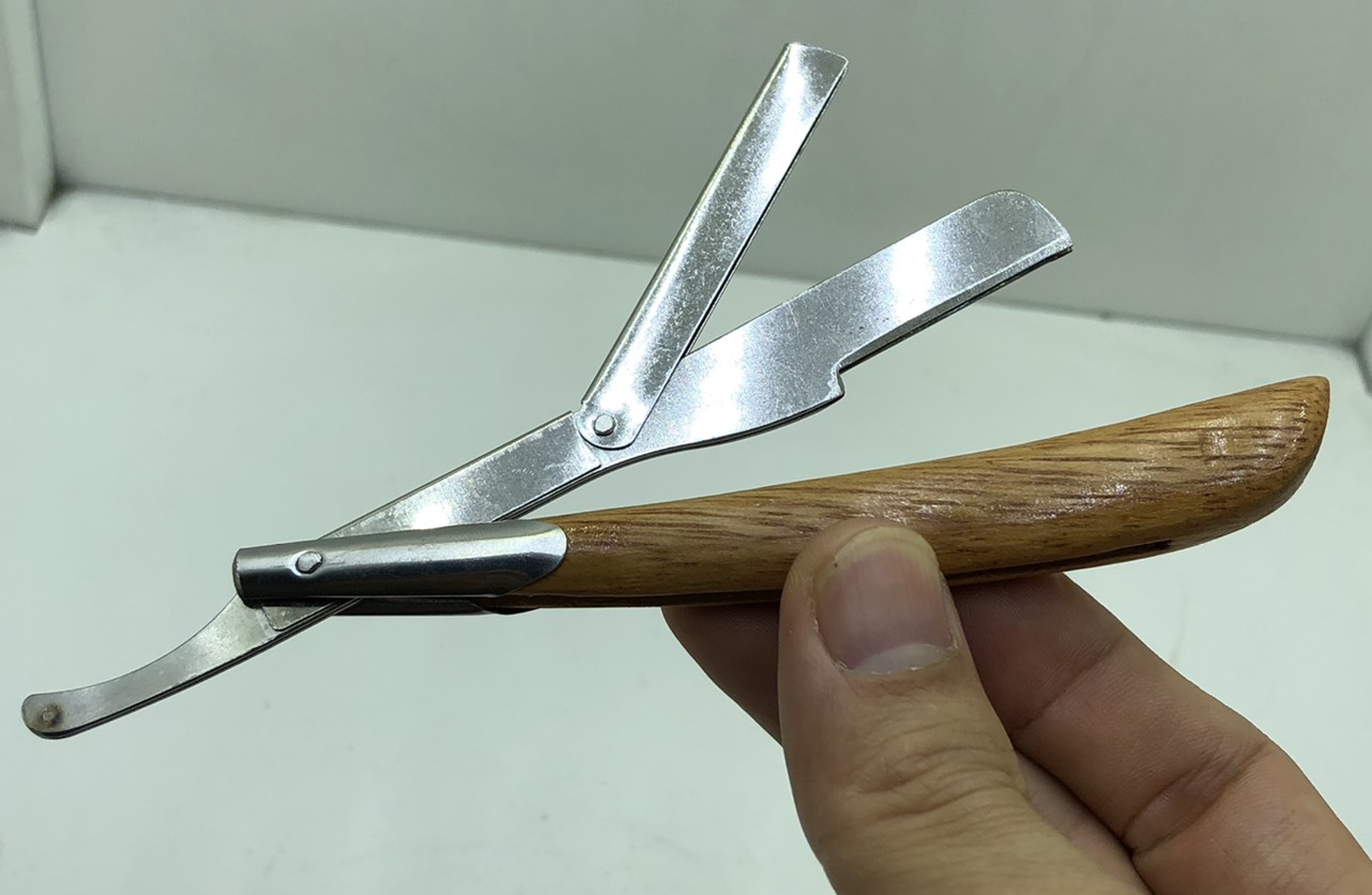 Dao Cạo Lông Mặt, Cạo Lông Mày Cán Gỗ Cao Cấp Tiện Lợi Dễ Sử Dụng