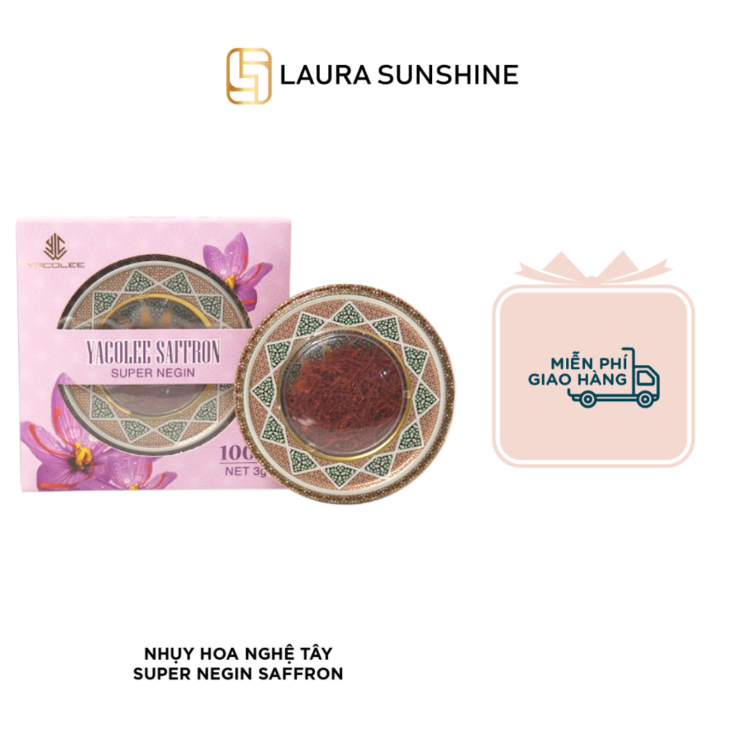 Hộp 3g super negin saffron - nhụy hoa nghệ tây - yacolee - mc đại nghĩa
