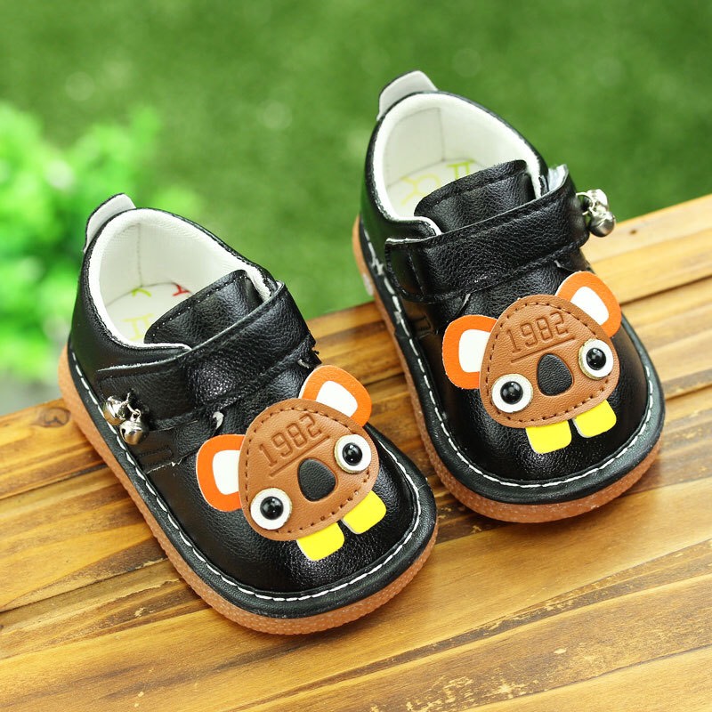 [Hoàn tiền 15%]Giày tập đi cho bé trai đế mềm êm chân có kèn hình gấu dễ thương cho bé 0-2 tuổi - NG6